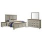 Mayberry Hill Farmington 4-Piece King Panel Bedroom Set in Medium Brown and Washed Stone, , large