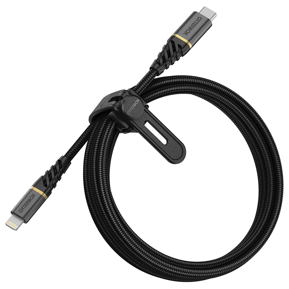 Otterbox Premium Lightning to USB-C Fast Charge 2 meter Cable in Glamour Black, , large