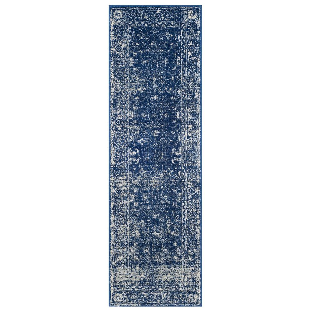 Safavieh Evoke EVK270A 2&#39;2&quot; x 15&#39; Navy and Ivory Runner, , large