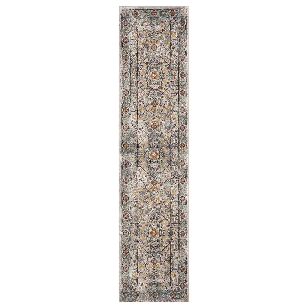Safavieh Aria ARA199C 2" x 8" Cream and Blue Runner, , large