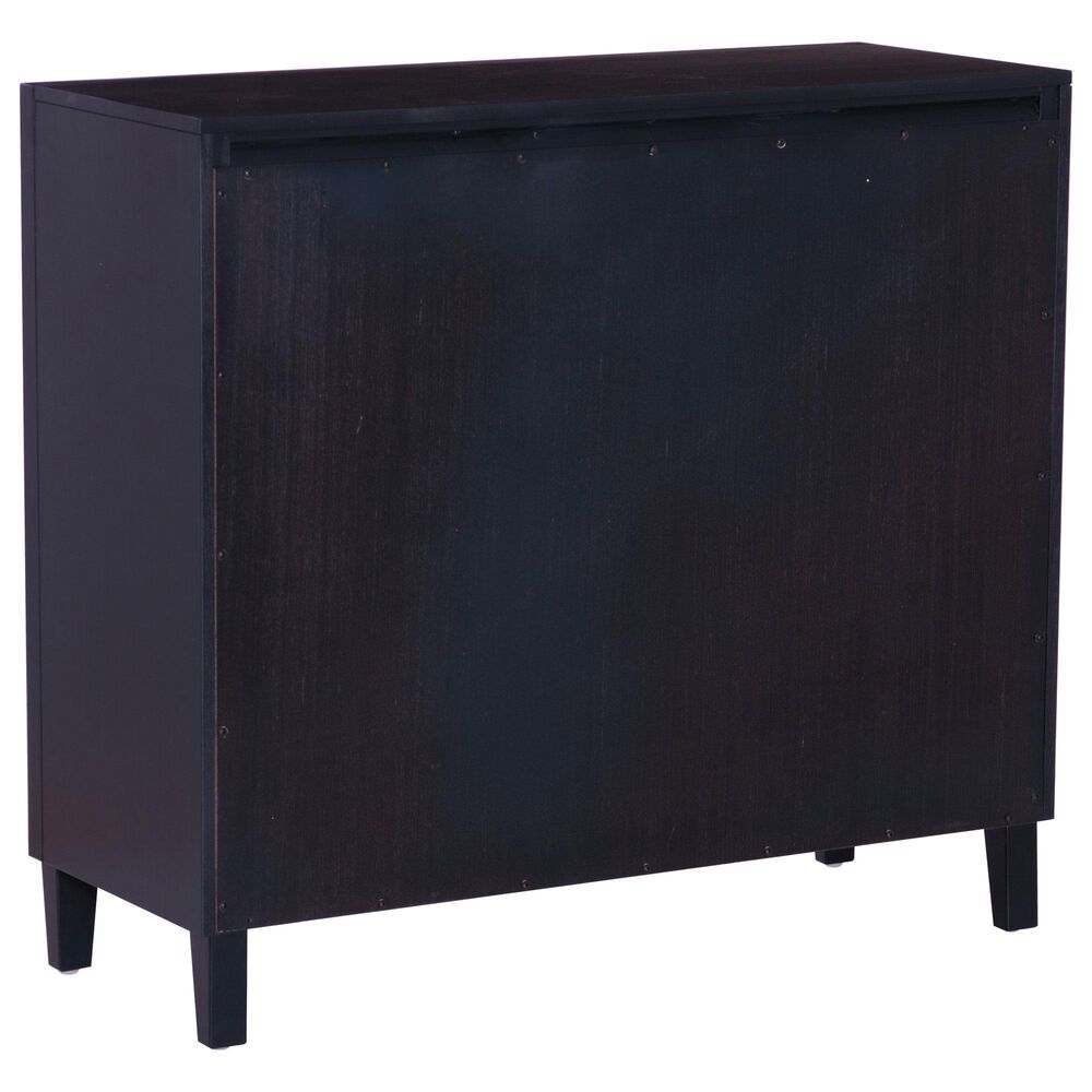 Linon Home Decor Miles 3-Door Accent Cabinet in Midnight Blue, , large