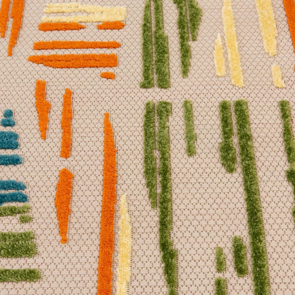 Central Oriental Fontana Parkia 2&#39;2&quot; x 7&#39;6&quot; Cream and Yellow Runner, , large