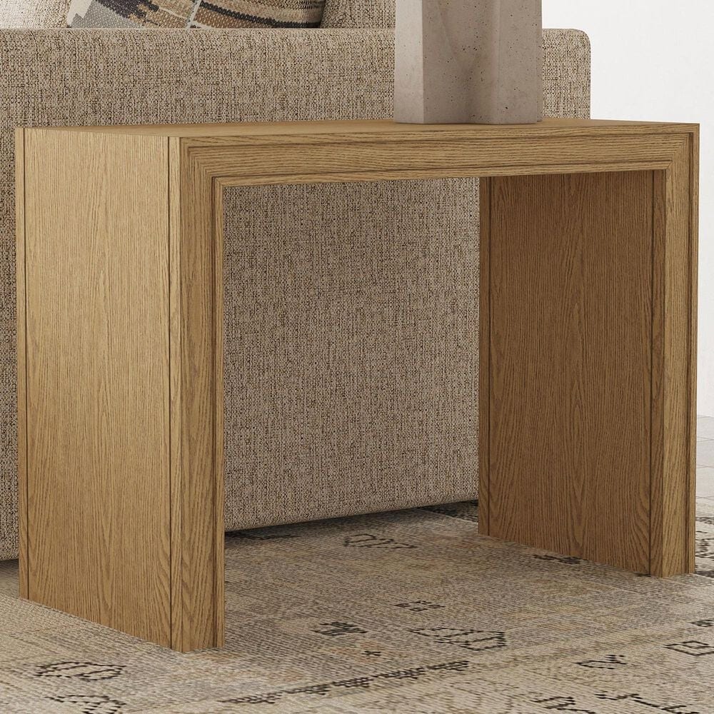 Flexsteel Waterfall Accent Table in Light Oak, , large