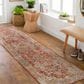 Surya Aspendos APS-2322 2"7" x 10" Rust, Teal, Mustard, Black, Medium Gray, Charcoal and Light Beige Runner, , large