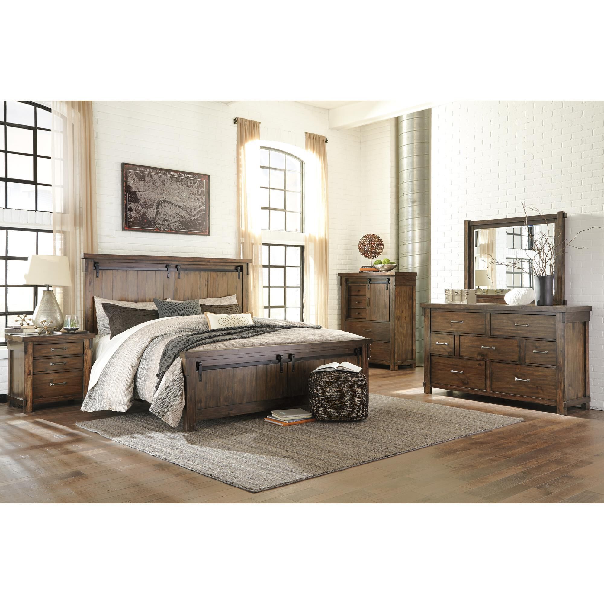 Brown Signature Design by Ashley Lakeleigh 3 Drawer Nightstand 