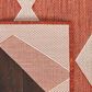 Nourison Positano Geometric Terracotta 6" x 9" Indoor/Outdoor Area Rug, , large