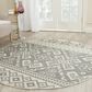 Safavieh Adirondack ADR107B-6R 6" x 6"  Ivory/Silver Round Rug, , large