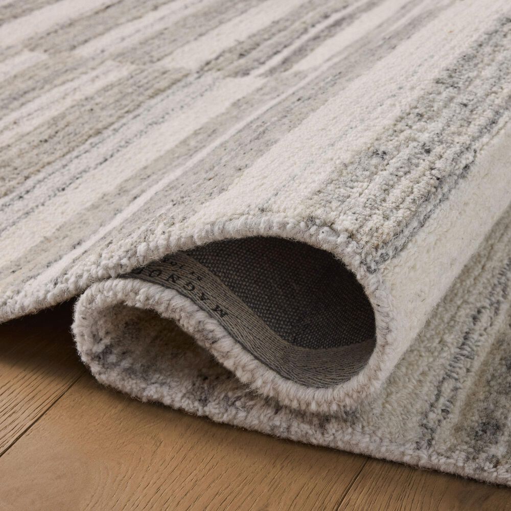 Loloi Rae Stone and Ivory 2&#39;6&quot; x 9&#39;9&quot; Runner, , large