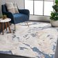 Safavieh Cyrus Shag 3" x 5" Blue and Beige Area Rug, , large