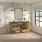 James Martin Vanities Breckenridge 60" Single Bathroom Vanity in Light Natural Oak with 3 cm Charcoal Soapstone Quartz Top and Rectangular Sink, , large