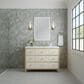 James Martin Vanities Celeste 48" Single Vanity in Sun-washed Oak with Embossed Shagreen and with 3 cm White Zeus Quartz Top, , large