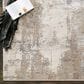 Surya Solar 7"6" x 11"2" Light Brown, Medium Gray, Charcoal and White Area Rug, , large