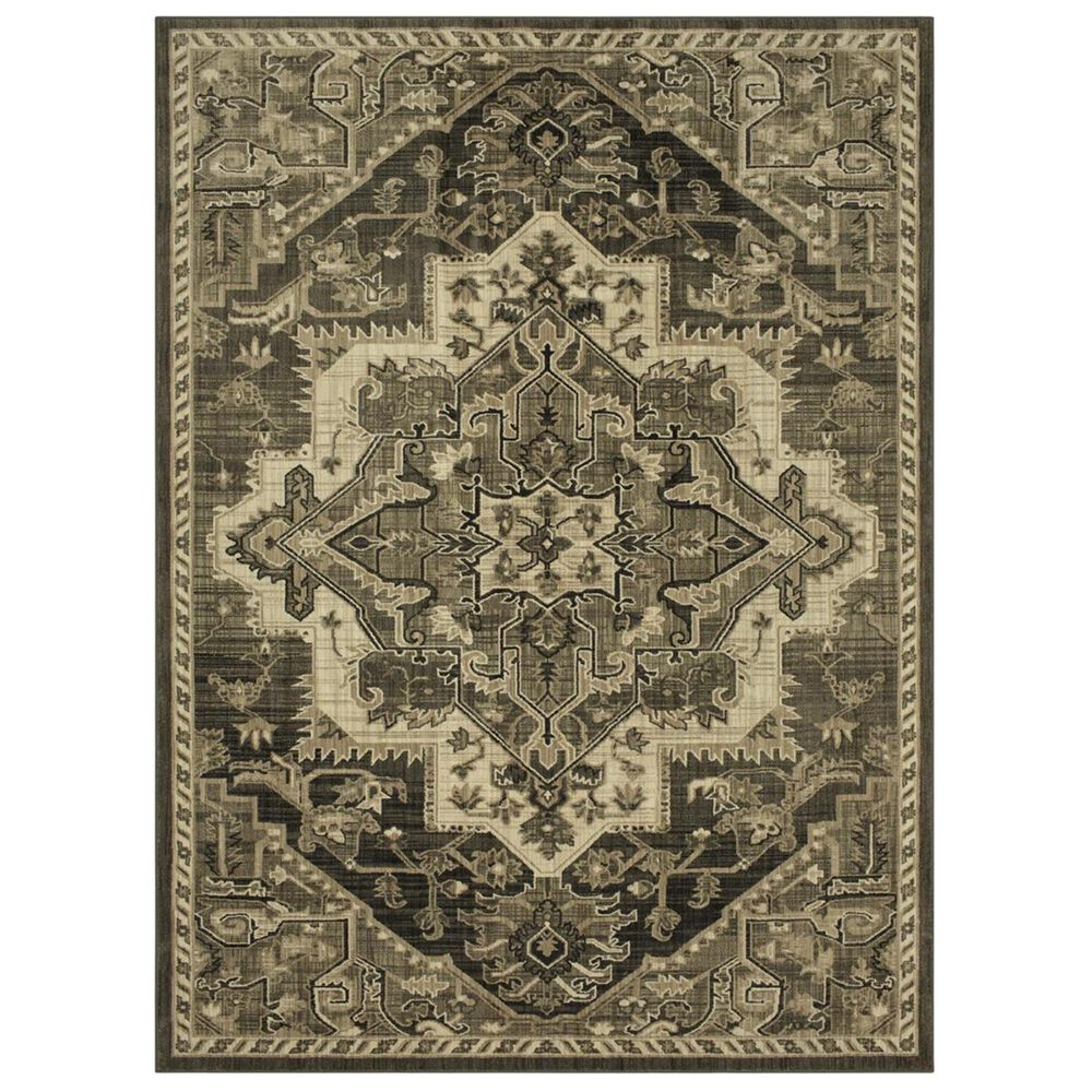 Karastan Elements Augustine 91643 8" x 11" Onyx Area Rug, , large