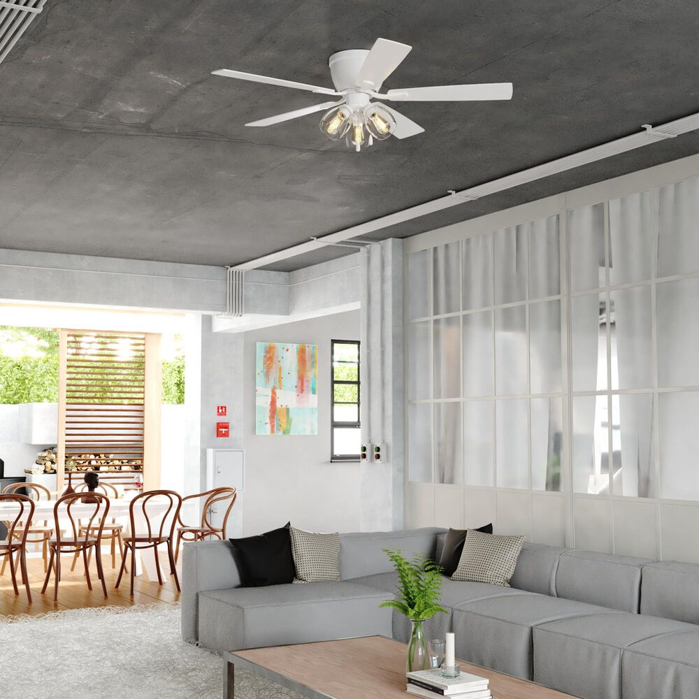 Vaxcel Brayton 52" LED Ceiling Fan in White, , large
