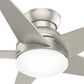 Hunter Isotope Low Profile 44" Ceiling Fan with LED Light in Matte Nickel, , large