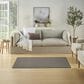 Nourison Courtyard Black and White 3" x 5" Indoor/Outdoor Area Rug, , large