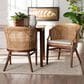 Baxton Studio Lumajang Arm Chair in Light Honey and Walnut Brown (Set of 2), , large