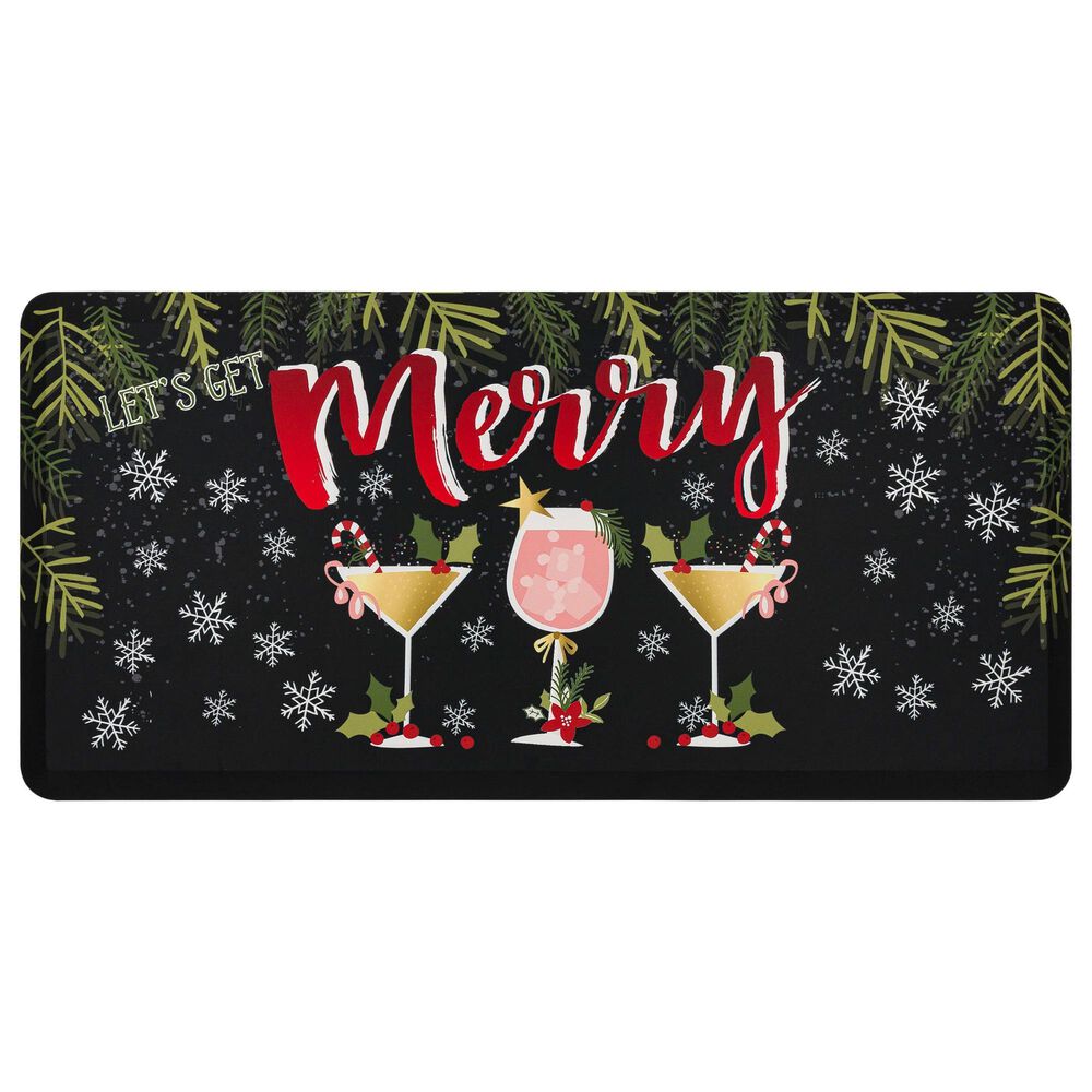 Mohawk Dri-Pro Deluxe Merry Martinis 1"6" x 2"6" Multicolor Door Mat, , large