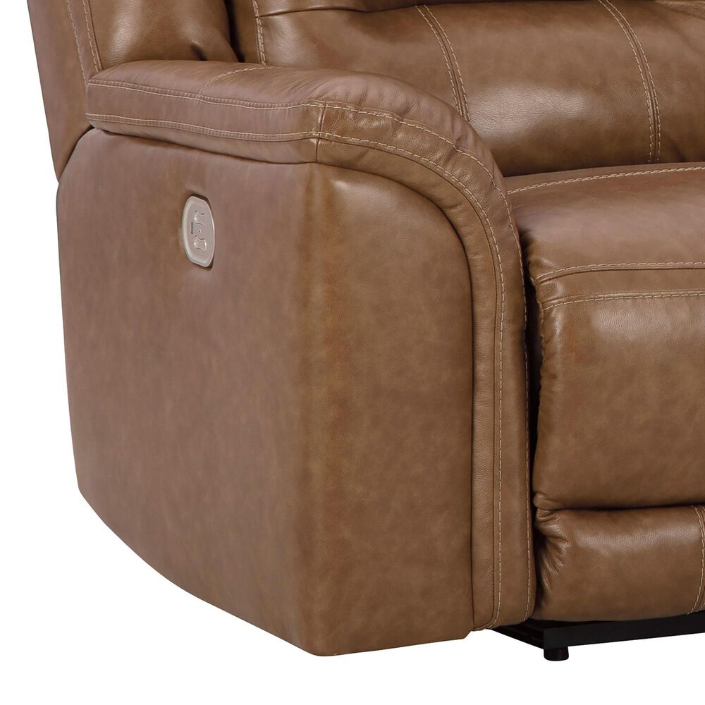 Ashley Trasimeno Power Reclining Loveseat with Console in Caramel, , large