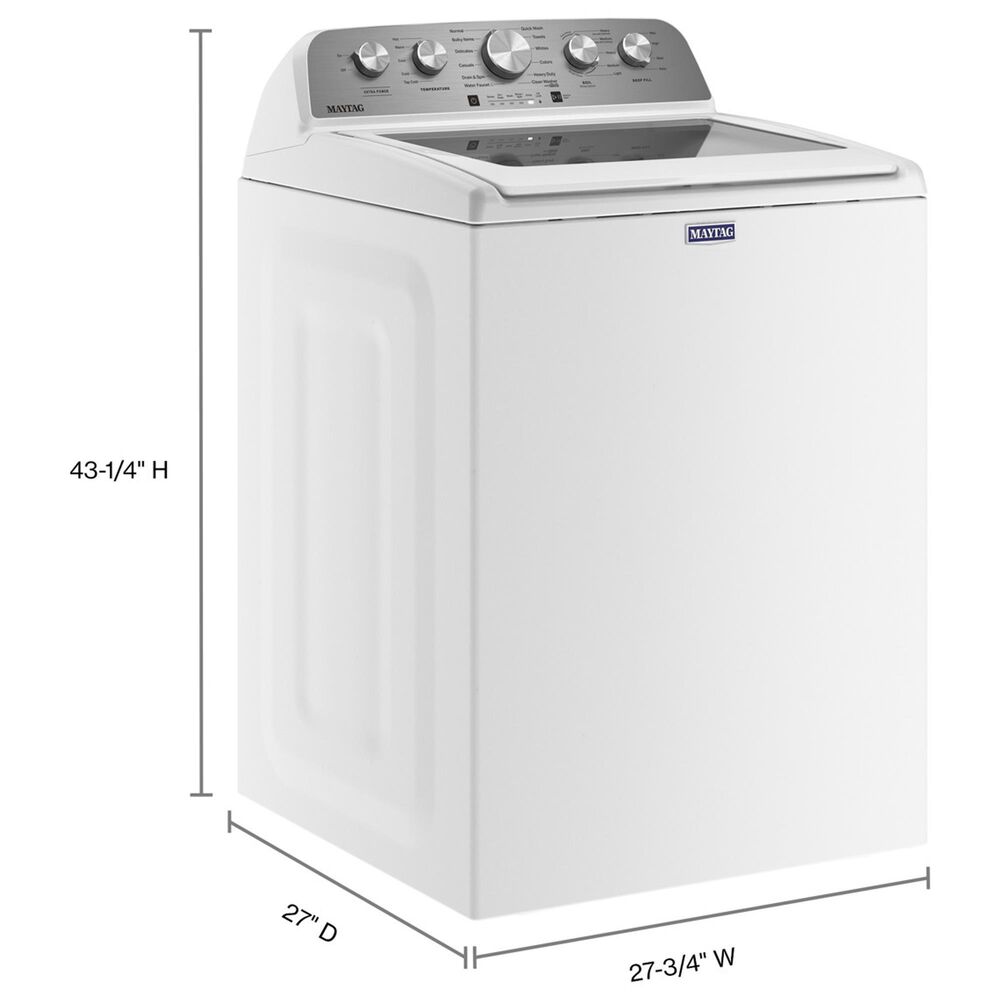Maytag 4.8 Cu. Ft. Top Load Washer with Extra Power in White, , large