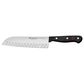 Wusthof Gourmet 7" Hollow Edge Santoku Knife in Stainless Steel and Black, , large