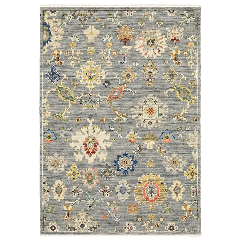 Oriental Weavers Lucca Flower Garden 2" x 3" Grey Area Rug, , large