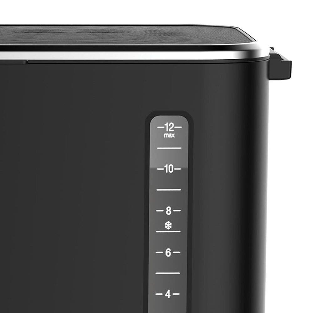 Jura 12-Cup Touchscreen Coffee Maker with Glass Carafe in Black and Stainless Steel, , large
