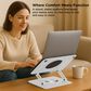 Uncaged Ergonomics Laptop Swivel Stand | Laptop Riser in Silver, , large