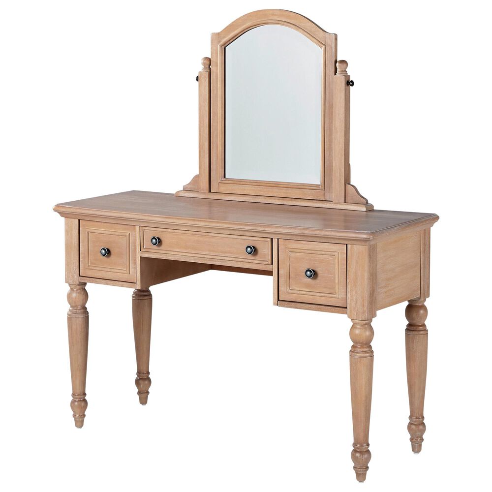 Home Styles Cambridge Vanity with Mirror in Whitewash, , large