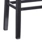 Linon Home Decor Claridge Bar Stool with Light Grey Cushion in Black, , large