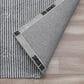 L&R Resources Bergen 9" x 12" Gray and Ivory Area Rug, , large