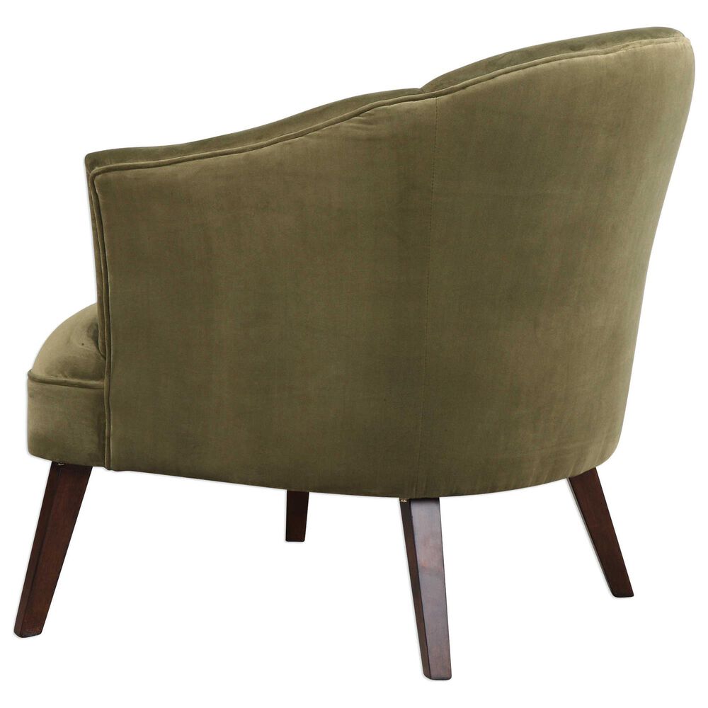 Uttermost Conroy Accent Chair in Olive Velvet, , large
