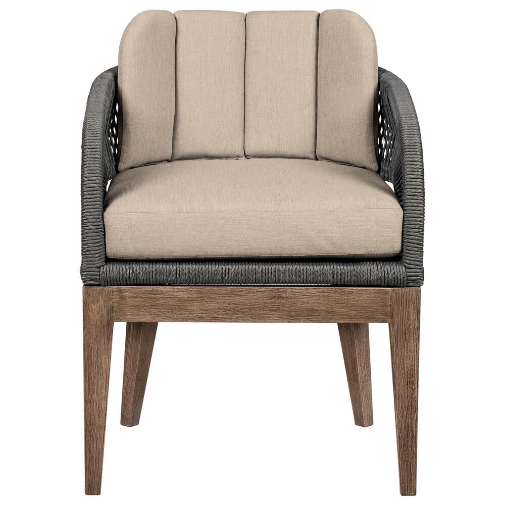 Hearth and Haven Orbit Outdoor Patio Dining Chair in Taupe, , large