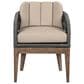 Hearth and Haven Orbit Outdoor Patio Dining Chair in Taupe, , large