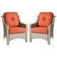 HOMLUX Outdoor Arm Chair in Coarse Textured Orange (Set of 2), , large