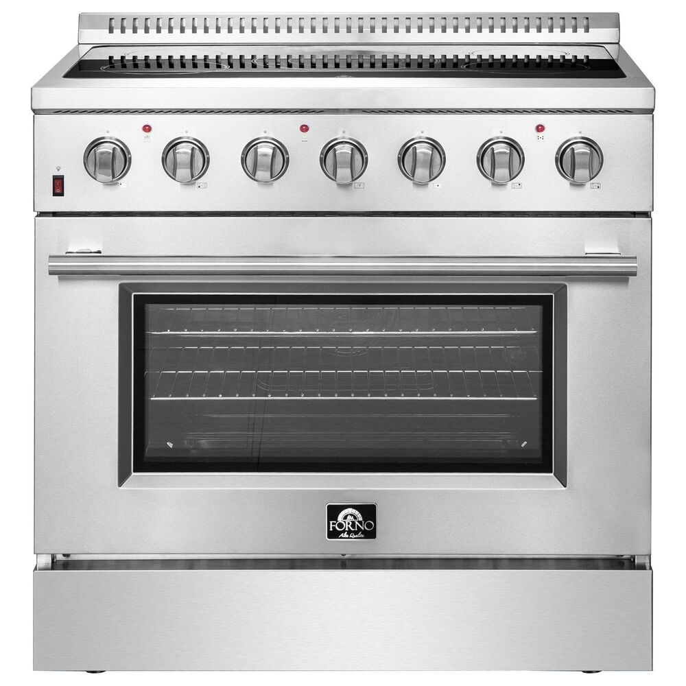 Forno Galiano 36" Freestanding Electric Range in Stainless Steel, , large