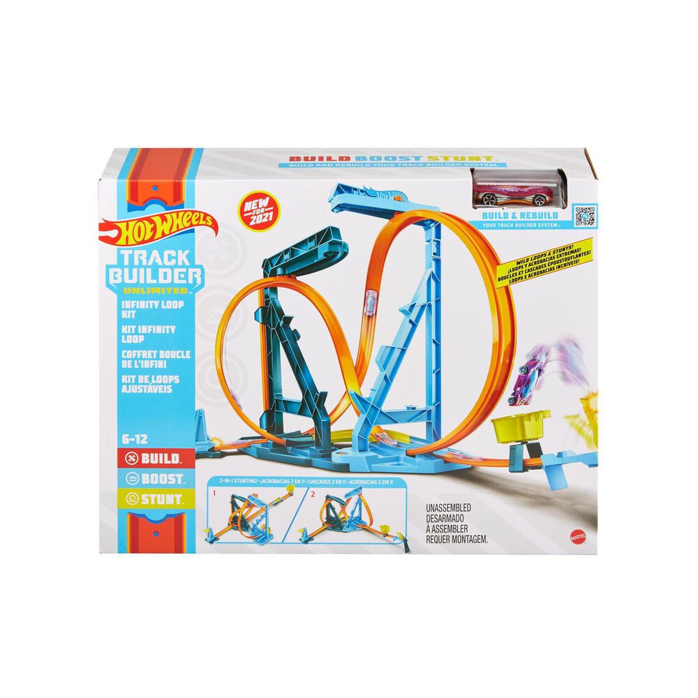 Mattel Hot Wheels Track Builder Unlimited Infinity Loop Kit, , large