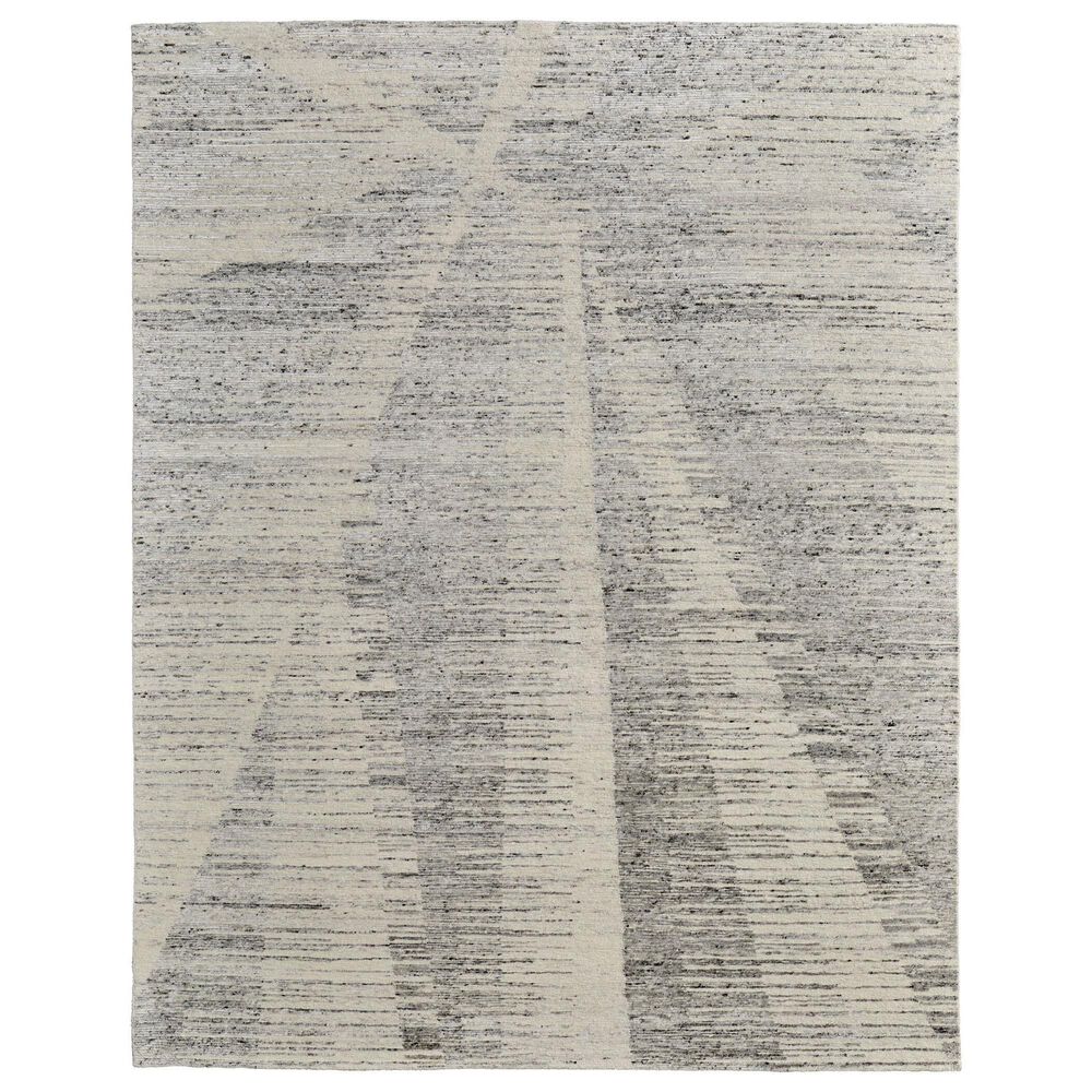 Feizy Brighton 7"9" x 9"9" Gray and Ivory Area Rug, , large