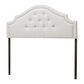 Baxton Studio Cora Queen Upholstered Headboard in Greyish Beige, , large