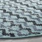 Safavieh Montauk 4" Round Turquoise, Blue and Black Area Rug, , large