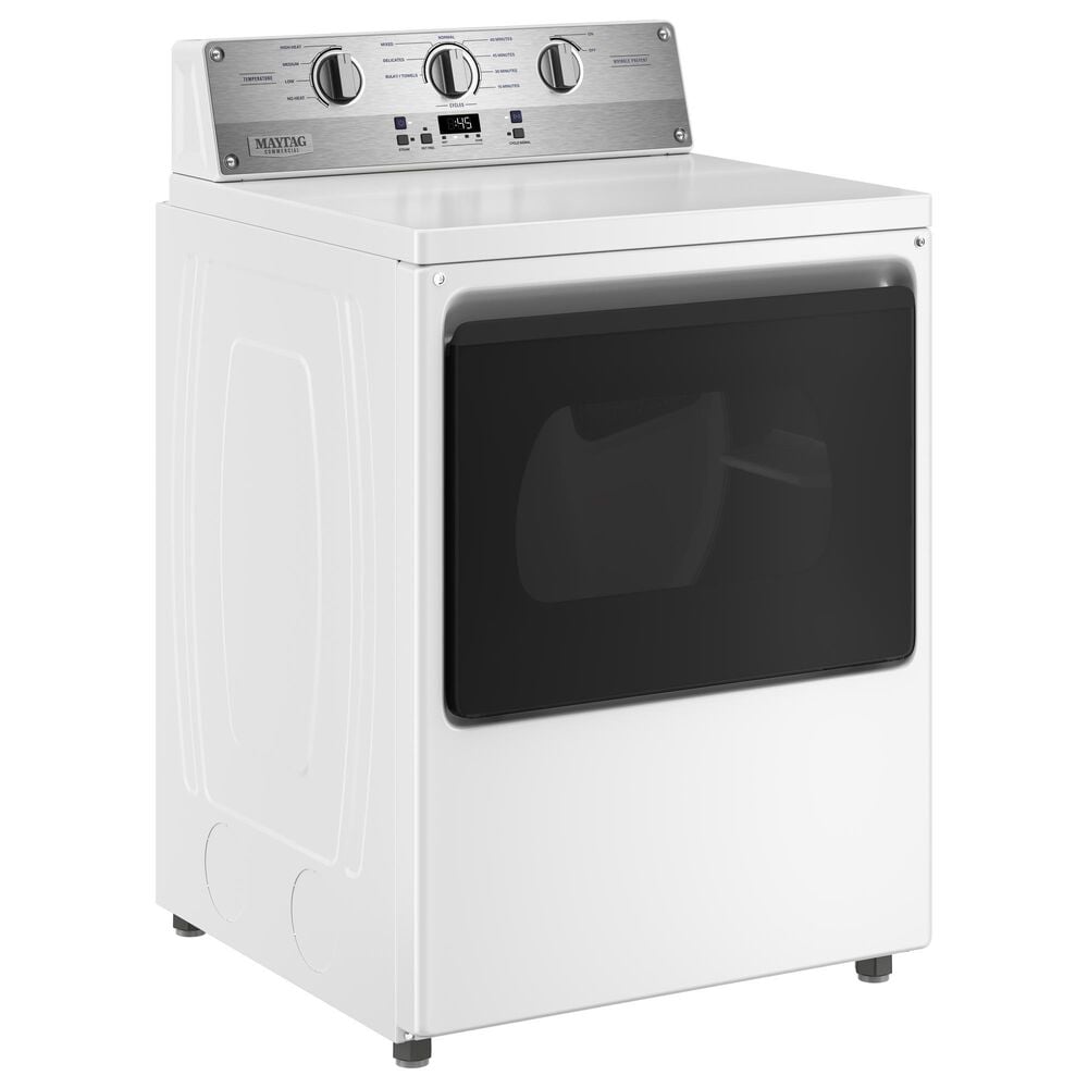 Maytag 7.5 Cu. Ft. Commercial-Grade Gas Dryer in White, , large