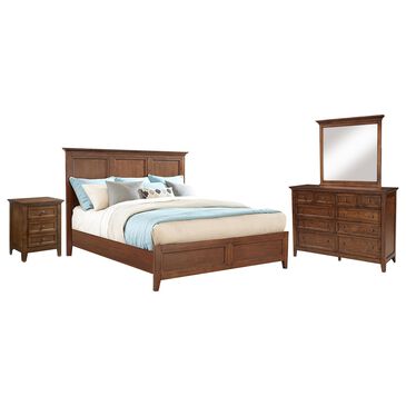 Hawthorne Furniture San Mateo 4-Piece King Bedroom Set in Tuscan, , large