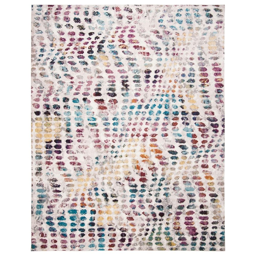 Safavieh Aria 8" x 10" Cream and Wine Area Rug, , large