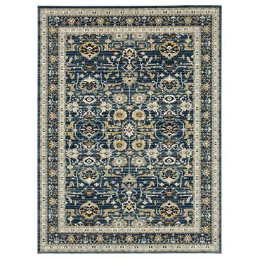 Karastan Zephyr Amphora 92118-50150 5"3" x 7"10" Majolica Blue Area Rug, , large