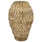 Maple and Jade Plastic Rattan Handmade Decorative Vase in Brown and Black, , large
