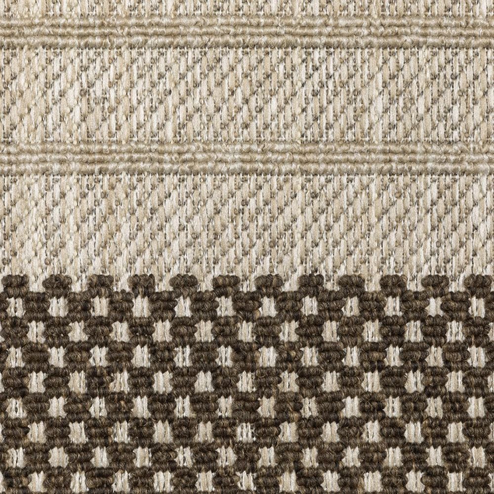 ROW by Oriental Weavers Zarina Striped Beige and Brown 7'10" x 10' Indoor/Outdoor Area Rug, , large