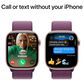 Apple Watch Series 10 GPS 46mm Rose Gold Aluminum Case with Plum Sport Loop, , large