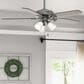 Hunter Builder Plus 52" Ceiling Fan with Lights in Matte Silver, , large
