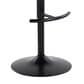 LumiSource Grotto Swivel Barstool with Oat Fabric Upholstery in Black and Whitewashed (Set of 2), , large