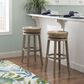 Linon Home Decor Morgan Swivel Bar Stool in Natural, , large